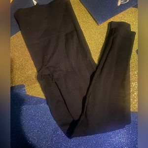 NWOT SPANX MADE IN USA BLACK Leggings Jeggings LUX COMFY